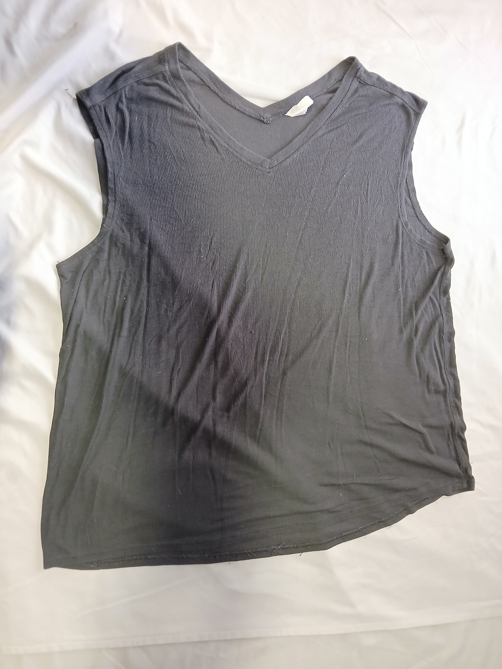 Women’s Black V-Neck Sleeveless Top